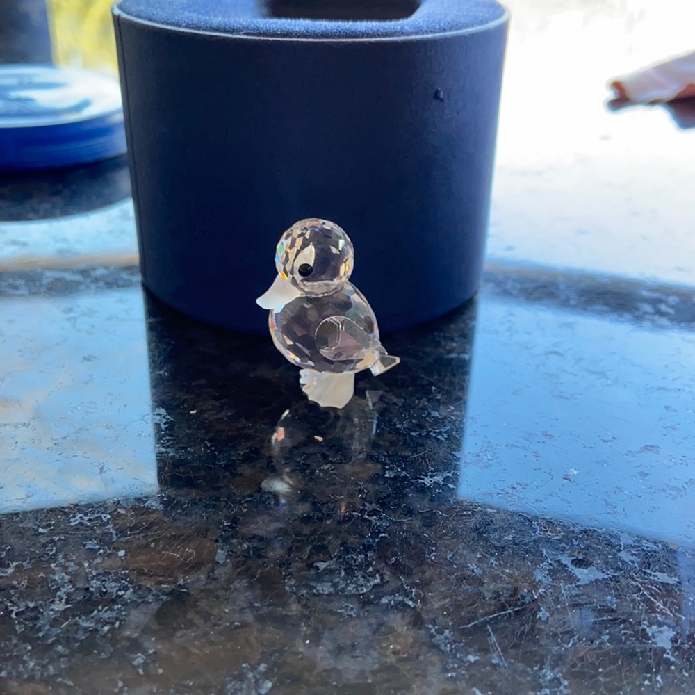 Swarovski Crystal Miniature Duck Standing